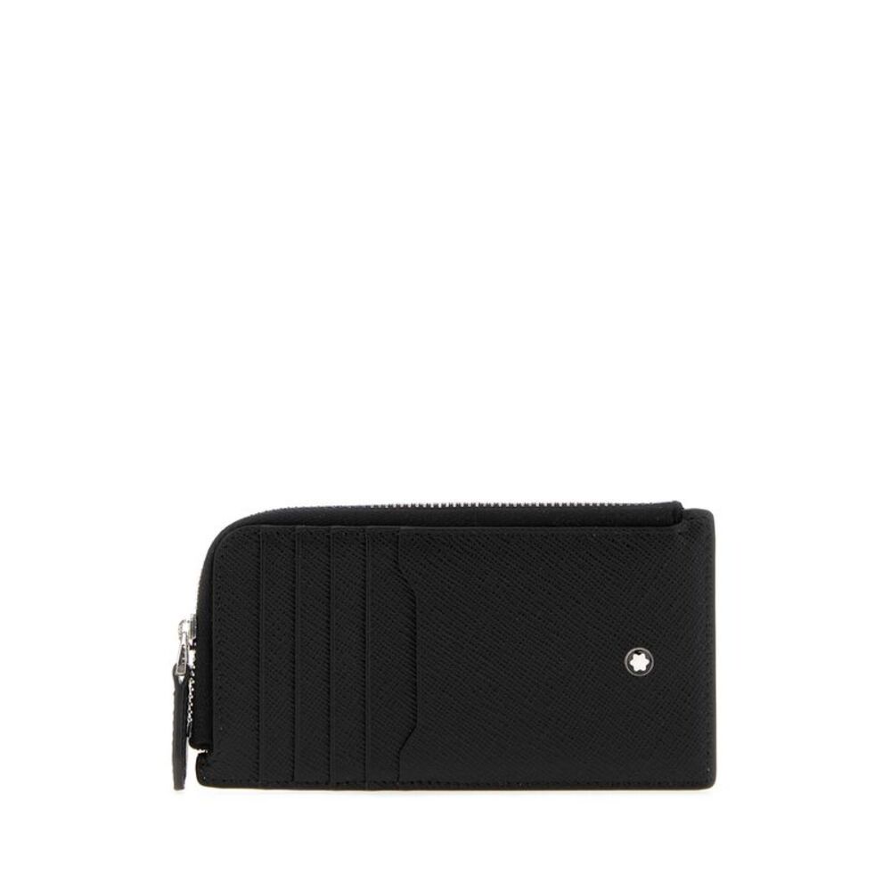 Montblanc Men Black Leather Card Holder